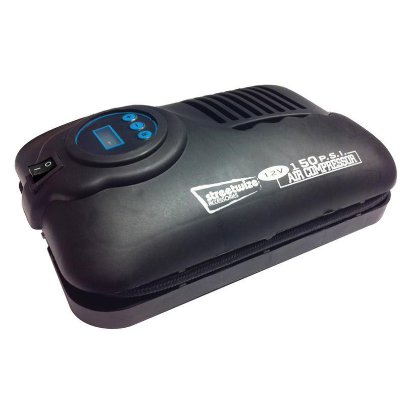 Swac5 Slim 12v Digital Automatic Cut-off Car Van Bike Tyre Compressor Inflator - Streetwize - My Roof Bars