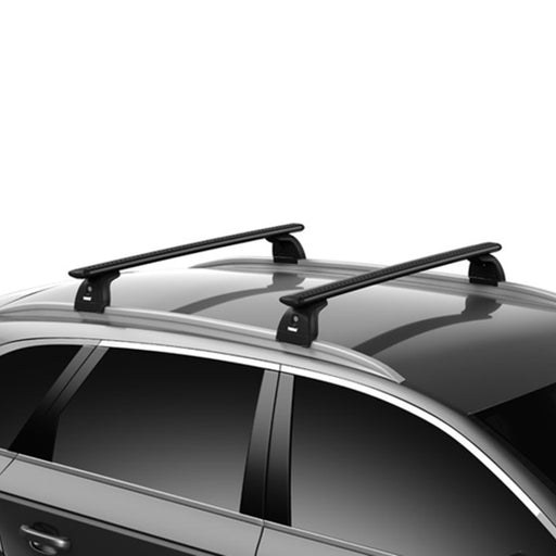 Thule WingBar Evo Roof Bars Black fits Volvo V60 Cross Country 2019- 5 doors with Flush Rails - Thule - My Roof Bars