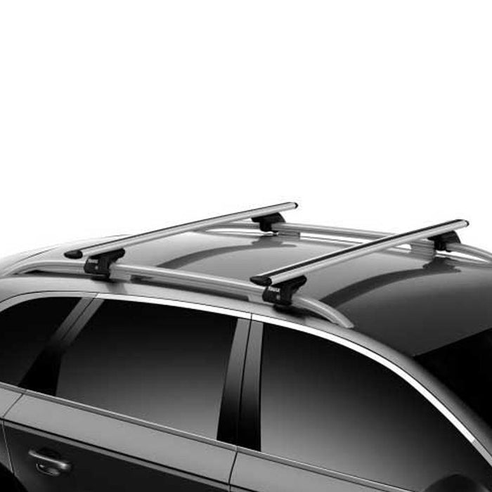 Thule WingBar Evo Roof Bars Aluminum fits Mitsubishi Legnum 1997-2005 5 doors with Raised Rails - Thule - My Roof Bars