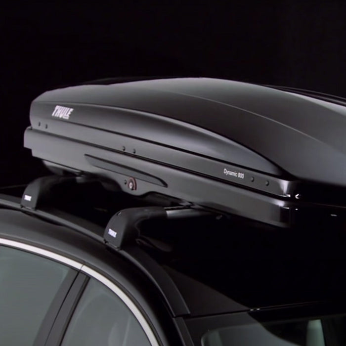 Thule WingBar Edge Roof Bars Black fits Mitsubishi Triton Club Cab 2016-2023 2 doors with Fixed Points - Thule - My Roof Bars