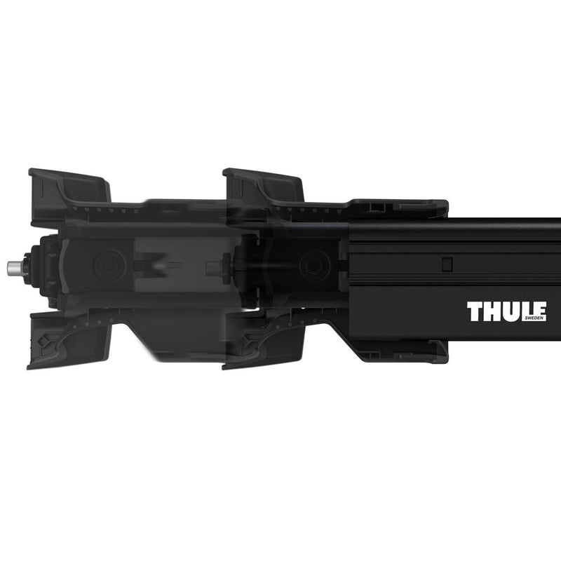 Thule WingBar Edge Roof Bars Black fits Audi A4 Avant 2002-2004 5 doors with Raised Rails - Thule - My Roof Bars