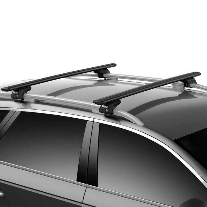 Thule WingBar Edge Roof Bars Black fits Mitsubishi Space Star 1998-2005 5 doors with Raised Rails - Thule - My Roof Bars