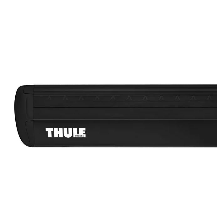 Thule WingBar Evo Roof Bars Black fits Dacia Sandero Stepway 2009-2012 5 doors with Raised Rails - Thule - My Roof Bars