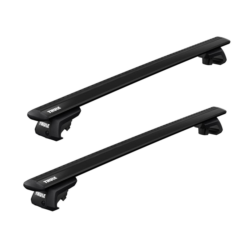Thule WingBar Evo Roof Bars Black fits Volkswagen Golf Variant/Sportcombi/SportWagen 1999-2007 5 doors with Raised Rails - Thule - My Roof Bars