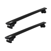 Thule WingBar Evo Roof Bars Black fits Volkswagen Golf Sportsvan 2014-2020 5 doors with Raised Rails - Thule - My Roof Bars